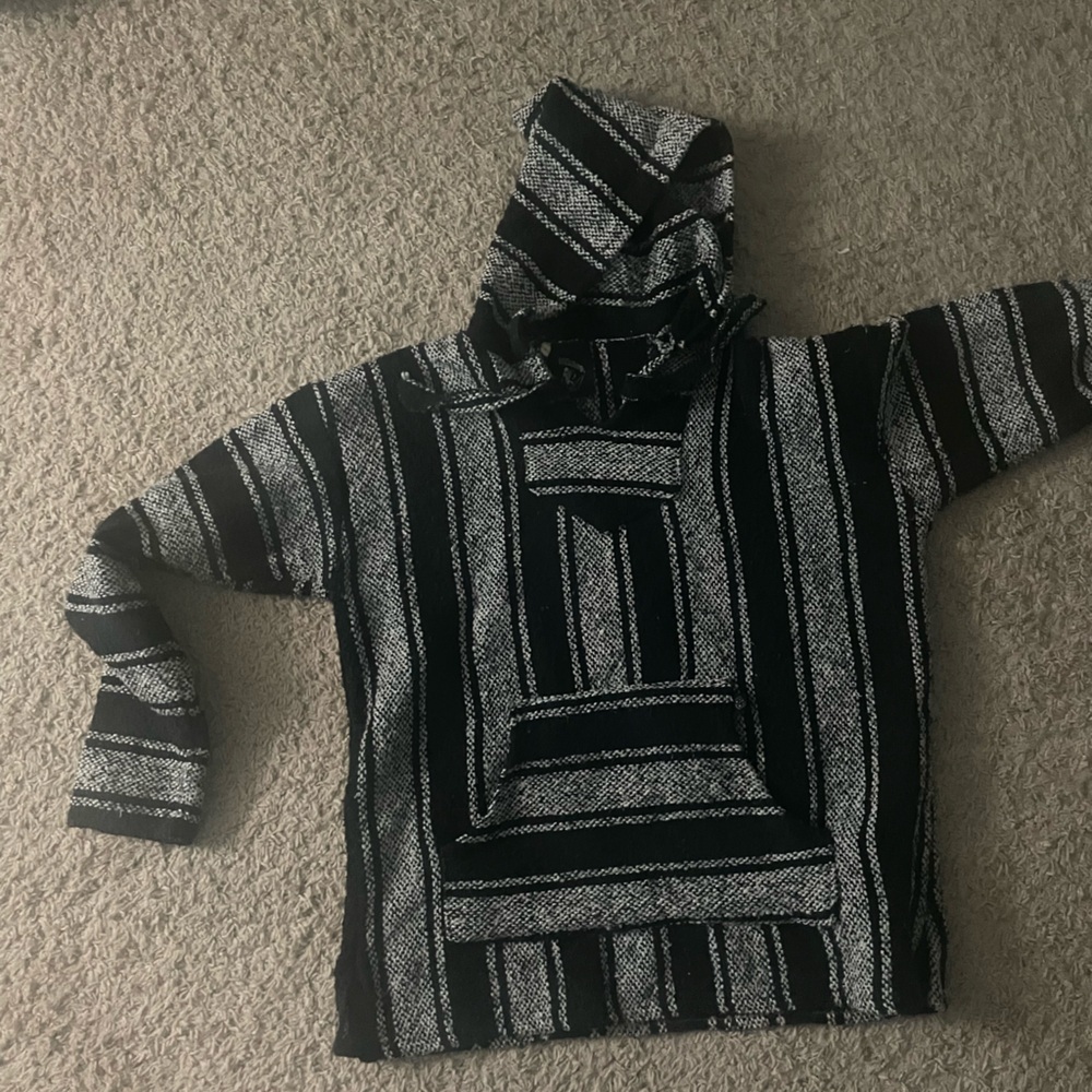 Black and White Baja hoodie